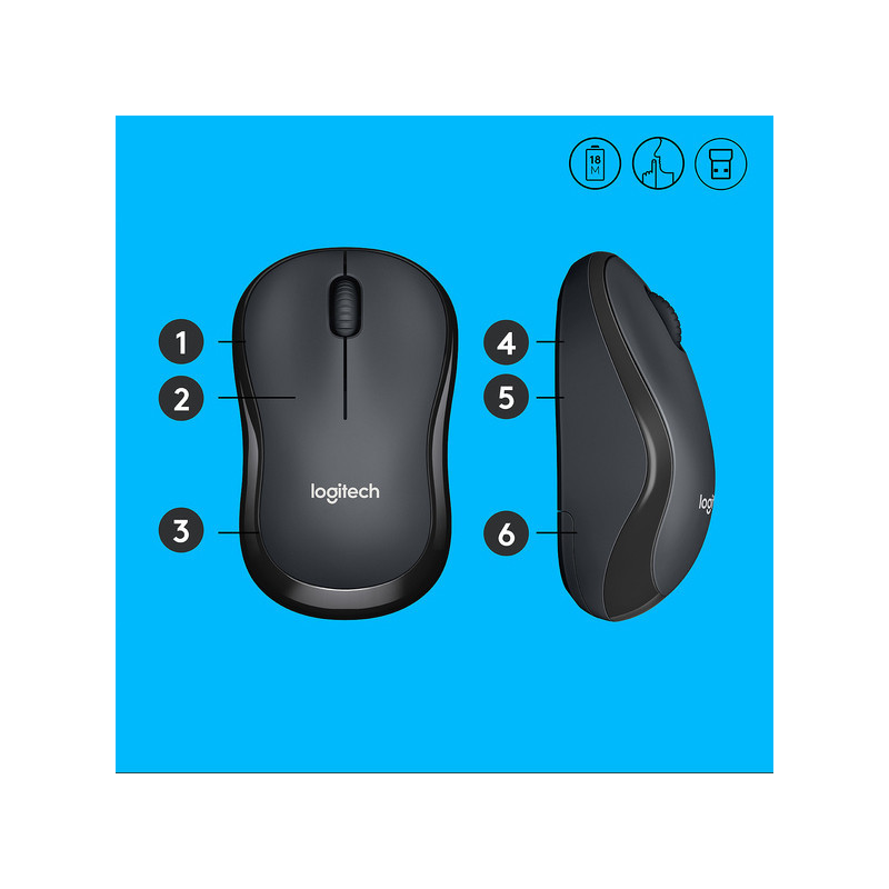 Souris sans fil Silent M220 Noir - LOGITECH - LOG_910-004878