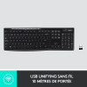 Clavier sans fil AZERTY K270 Noir - LOGITECH - LOG_920-003748