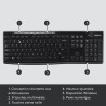Clavier sans fil AZERTY K270 Noir - LOGITECH - LOG_920-003748