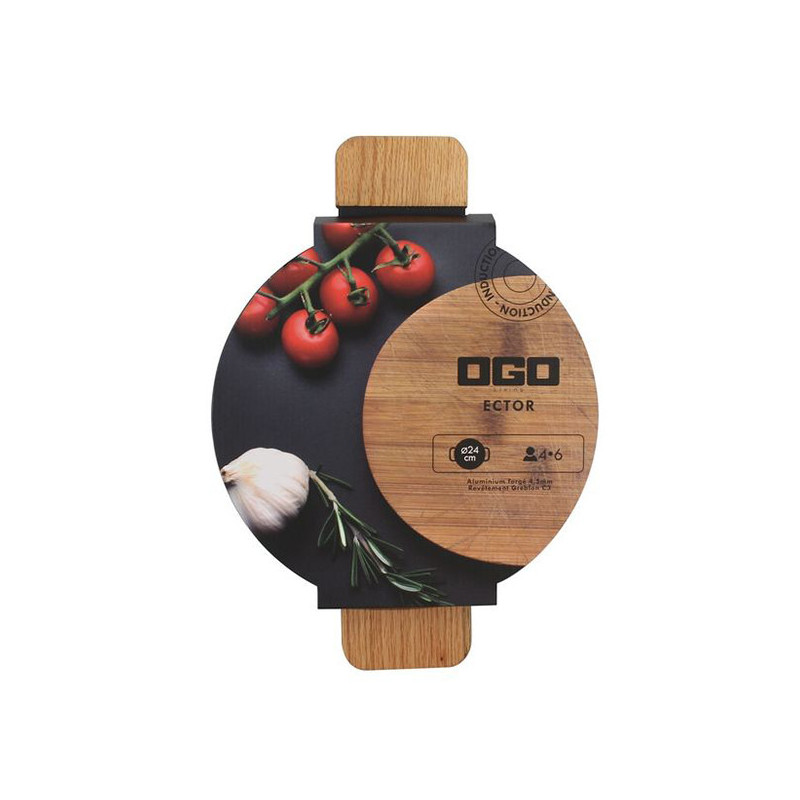 Faitout Ector 24cm Noir - OGO LIVING