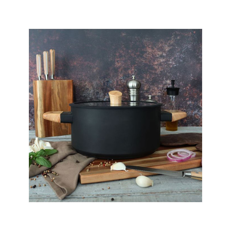 Faitout Ector 24cm Noir - OGO LIVING