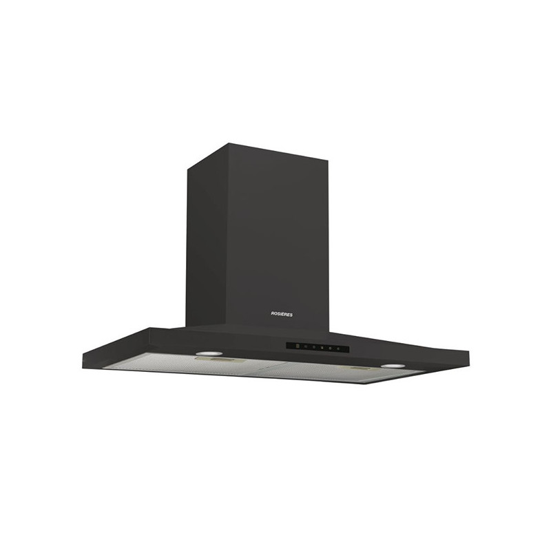 Hotte decorative murale 60cm 621.5m3/h Noir - ROSIERES