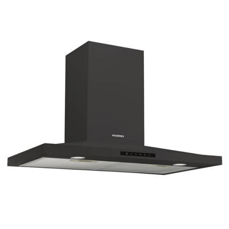 Hotte decorative murale 60cm 621.5m3/h Noir - ROSIERES