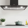 Hotte decorative murale 90cm 609.3m3/h Noir - ROSIERES