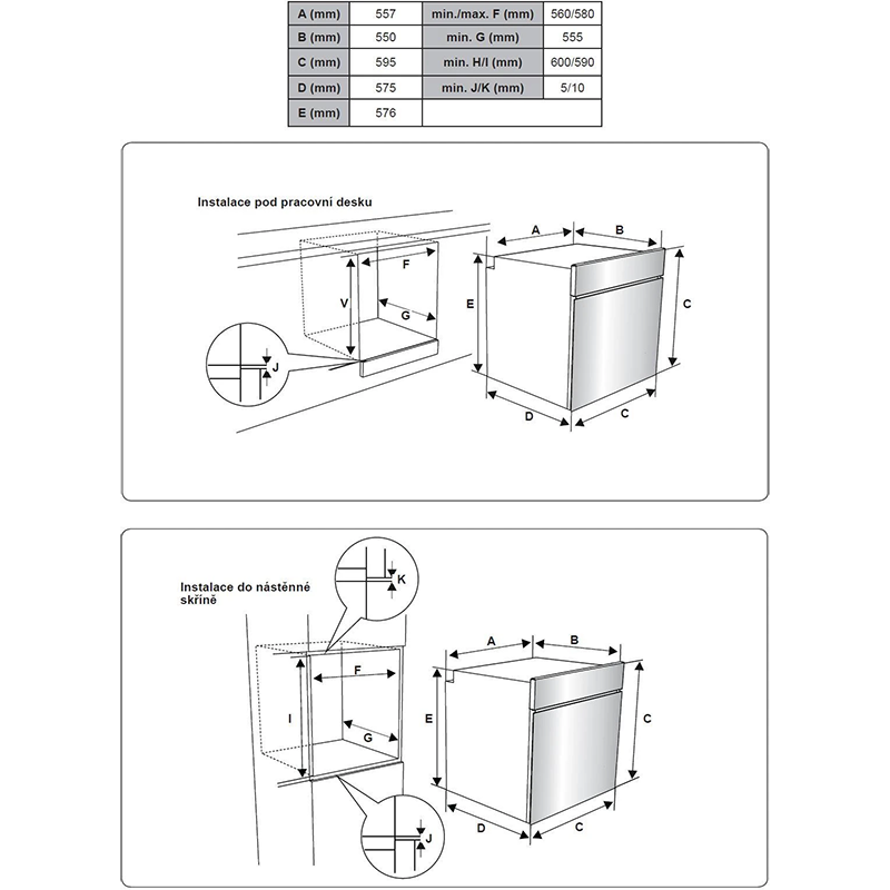 Four encastrable multifonction 73L Inox - BRANDT - BOH1224X