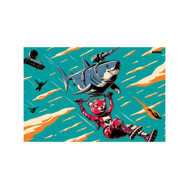 Poster Fortnite Laser Shark - GB EYE