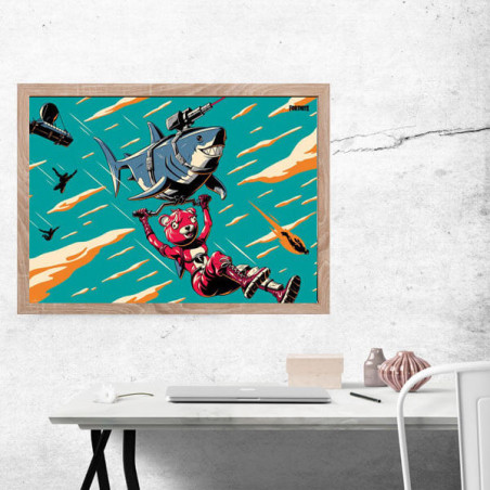 Poster Fortnite Laser Shark - GB EYE