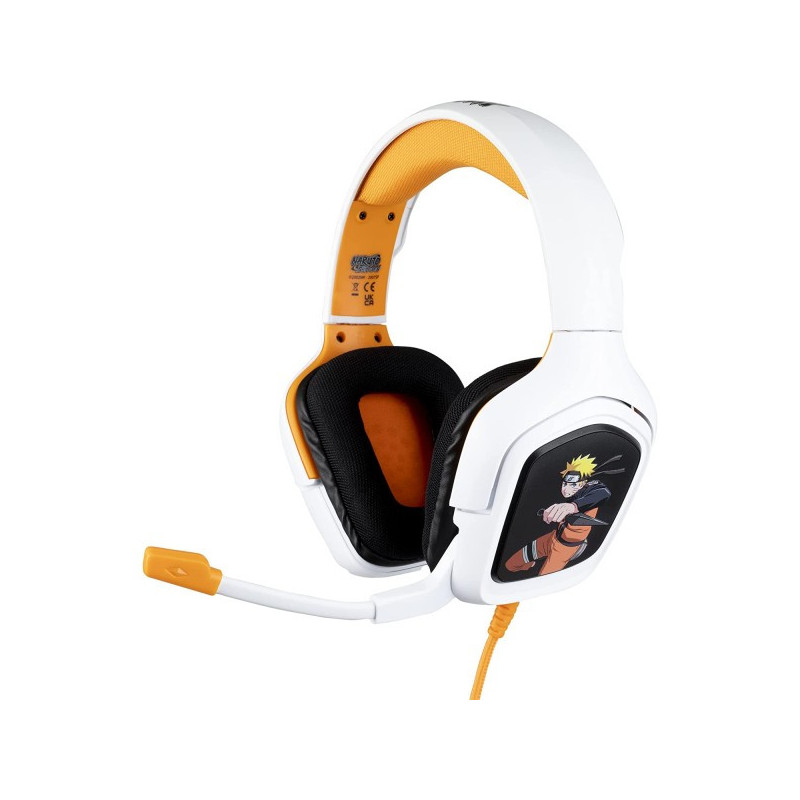 Casque gaming Naruto Blanc/Noir/Orange - KONIX