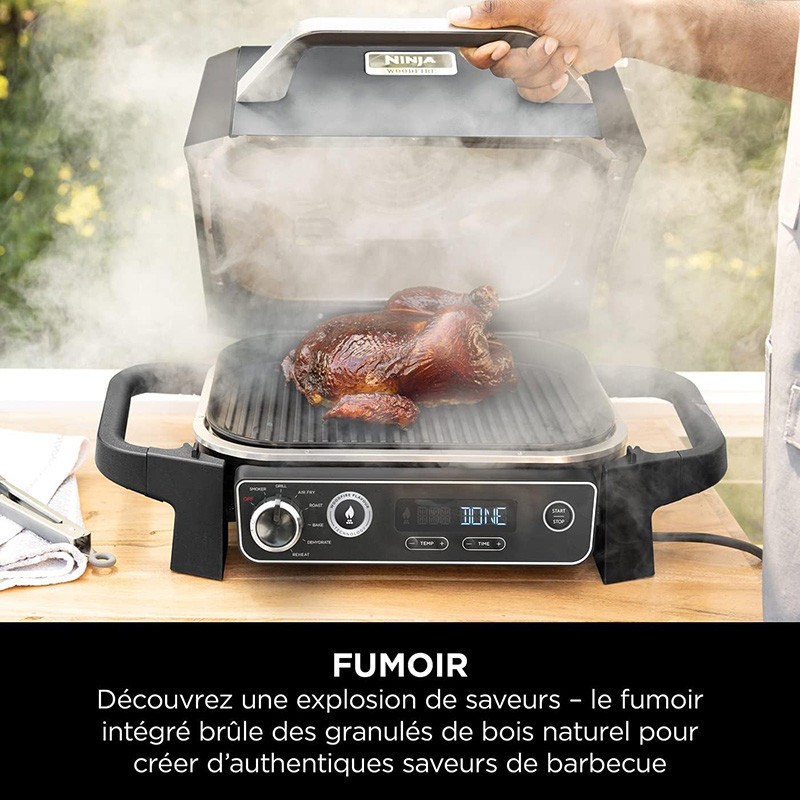 Barbecue électrique & Fumoir Woodfire Inox - NINJA - OG701EU