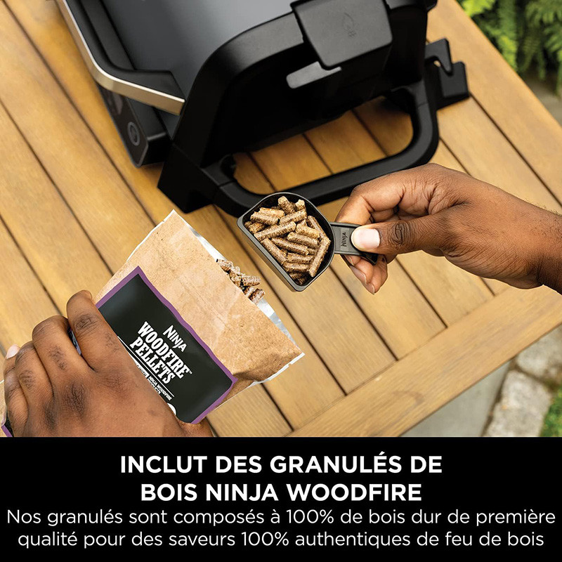 Barbecue électrique & Fumoir Woodfire Inox - NINJA - OG701EU 