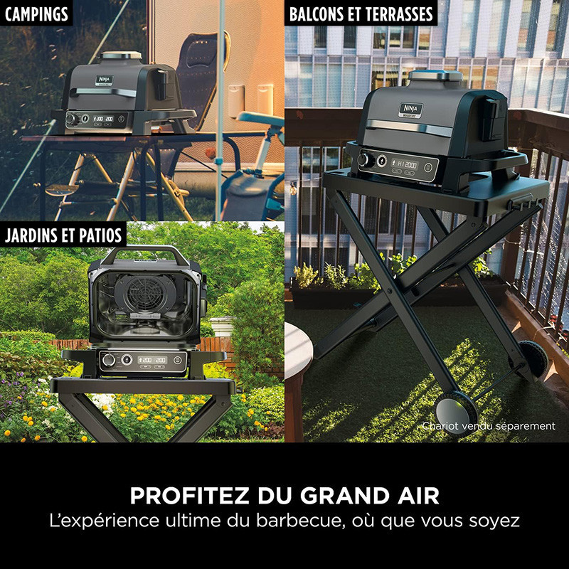 Barbecue électrique & Fumoir Woodfire Inox - NINJA - OG701EU