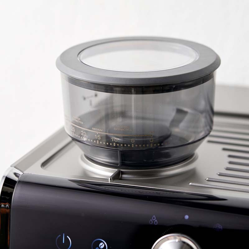 Machine à café Expresso + broyeur Barista professionnel Home Bistrot 1500W Noir/Argenté - KITCHENCOOK - HOMEBISTRO