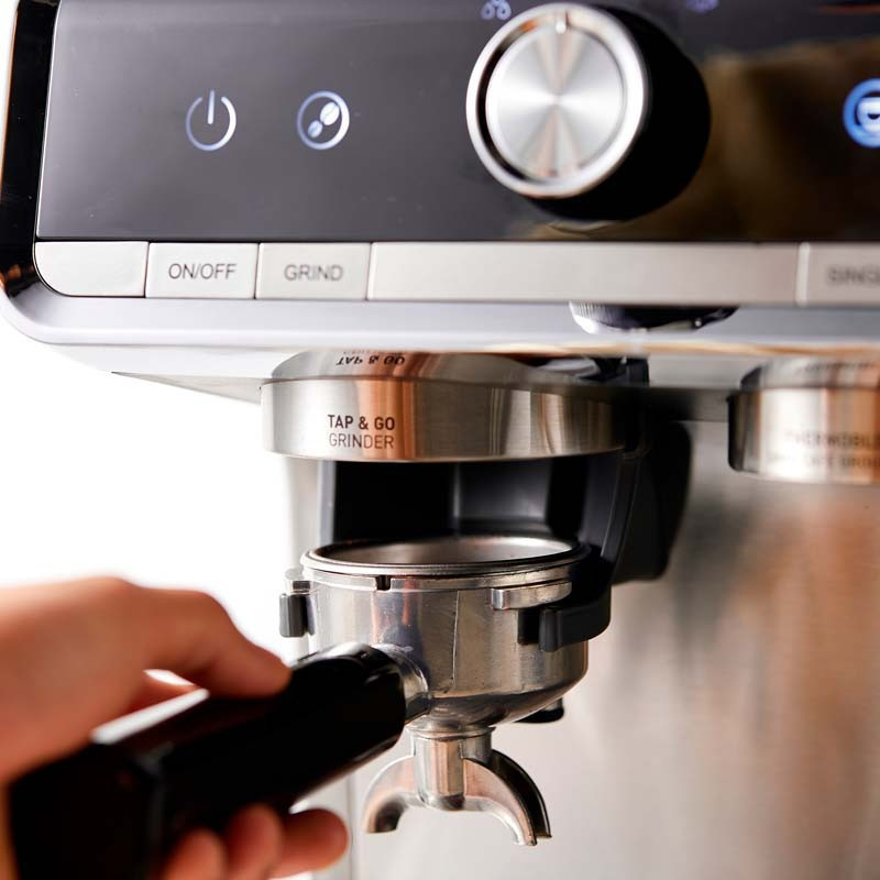 Machine à café Expresso + broyeur Barista professionnel Home Bistrot 1500W Noir/Argenté - KITCHENCOOK - HOMEBISTRO