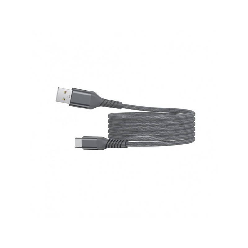 Câble USB/USB-C 3.2 GEN1 Mâle/Mâle + kevlar 400D 1m Noir - WE