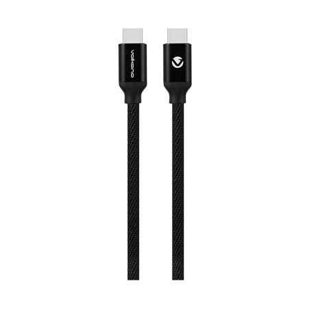 Câble Weave 18W Type-C vers Type-C 12m Noir - VOLKANO