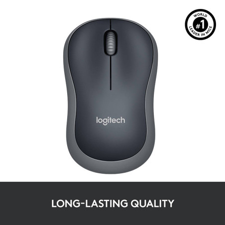 Souris sans fil Optical M185 Gris/Noir - LOGITECH 