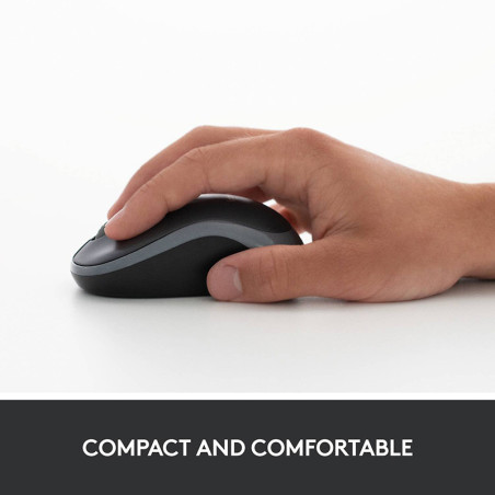 Souris sans fil Optical M185 Gris/Noir - LOGITECH 