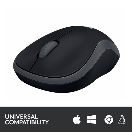 Souris sans fil Optical M185 Gris/Noir - LOGITECH 