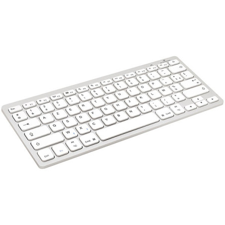 Clavier sans fil Bluetooth KB Mini Mac AZERTY Blanc - BLUESTORK