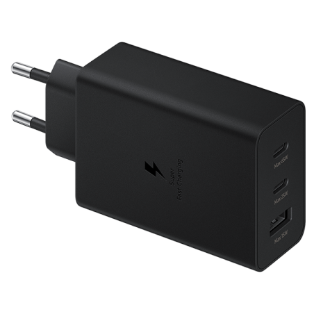 Triple Chargeur maison USB 65W Power Delivery Noir - SAMSUNG