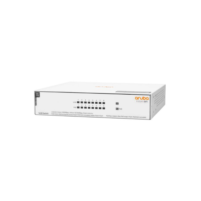 Commutateur HPE non géré Instant On 1430 8G Blanc - ARUBA