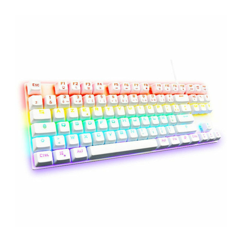 Clavier Gaming filaire RGB Keyz Mercury TKL Blanc - THE G-LAB