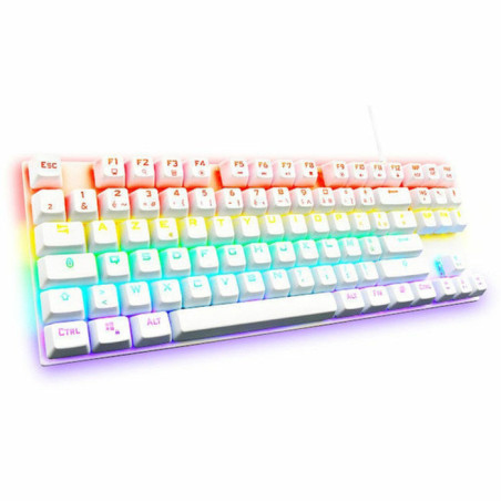 Clavier Gaming filaire RGB Keyz Mercury TKL Blanc - THE G-LAB