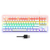 Clavier Gaming filaire RGB Keyz Mercury TKL Blanc - THE G-LAB
