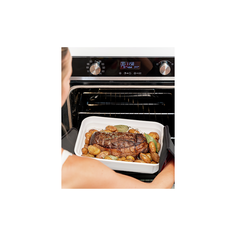 Four encastrable Multifonction Pyrolyse 67L Inox/Noir - BRANDT