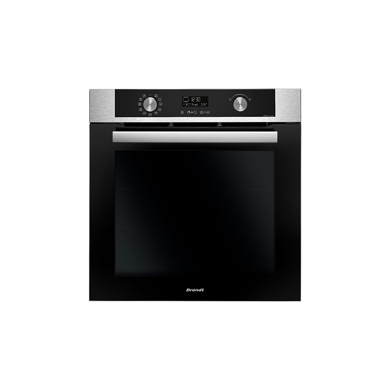 Four encastrable Multifonction Pyrolyse 67L Inox/Noir - BRANDT
