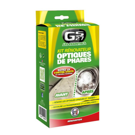Kit rénovateur optiques de phares Les Essentiels - GS27 - GM160300