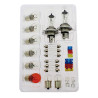 Coffret ampoules de remplacement H4+18 ampoules +12 fusibles  - CAR PLUS - 2404030