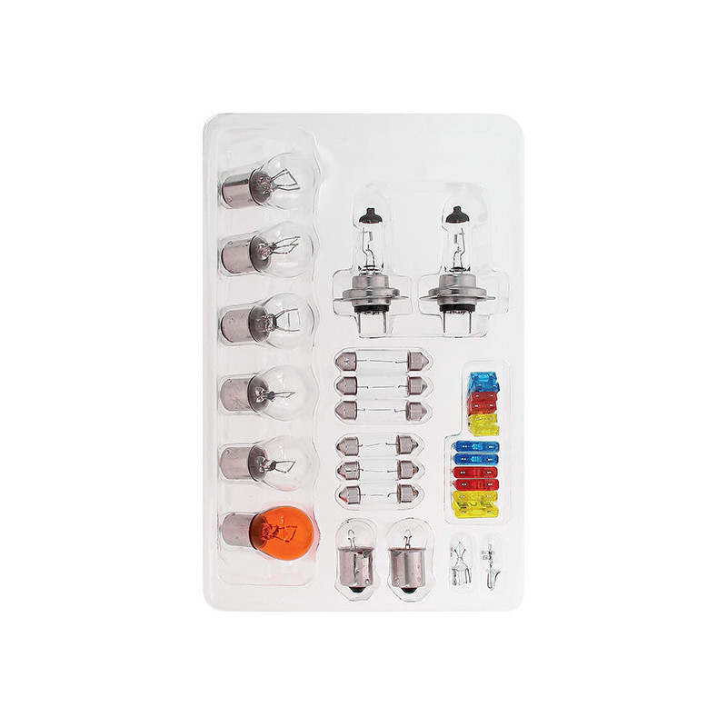 Coffret ampoules de remplacement H7+18 ampoules +12 fusibles - CAR PLUS - 2404029