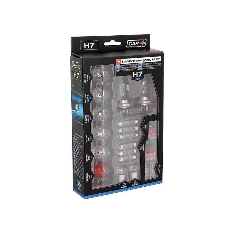 Coffret ampoules de remplacement H7+18 ampoules +12 fusibles - CAR PLUS - 2404029