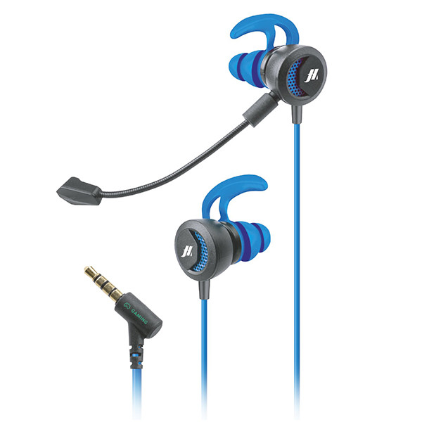 Écouteurs gaming + crochets + microphone amovible Bleu/Noir - SBS MOBILE -  MHINEARGAMEK 