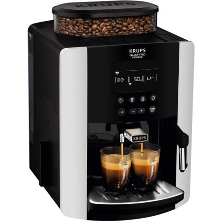 Expresso Broyeur Arabica Quattro Force Noir/Argenté - KRUPS - YY3075FD