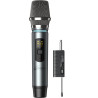 Microphone sans fil UHF Perkins avec récepteur noir - LOCTRONIC - MIC-PRO-HF