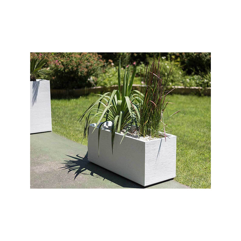 Jardinière graphit 99.5cm 98L Blanc céruse - EDA PLASTIQUES