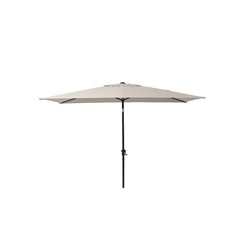 Parasol pied central Avea rectangulaire 300x200cm Taupe - NATERIAL