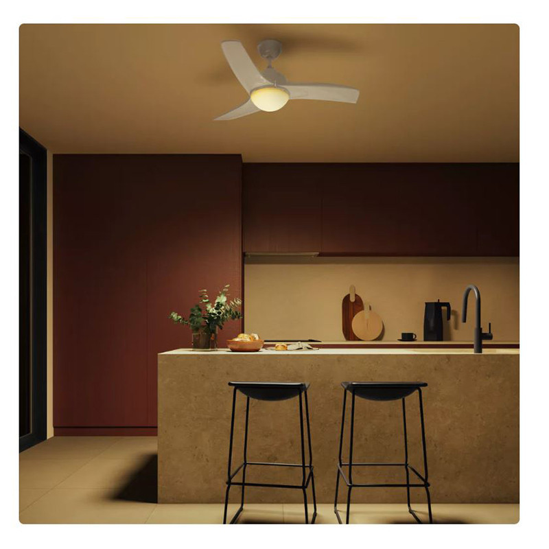Ventilateur de plafond Aruba 3 pales 46W Blanc - INSPIRE