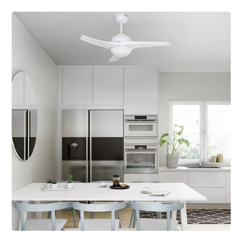 Ventilateur de plafond Aruba 3 pales 46W Blanc - INSPIRE