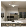 Ventilateur de plafond Aruba 3 pales 46W Blanc - INSPIRE