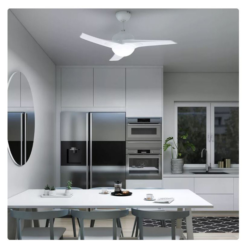 Ventilateur de plafond Aruba 3 pales 46W Blanc - INSPIRE