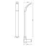 Potelet extérieur LED LAKKO 1500 lm blanc