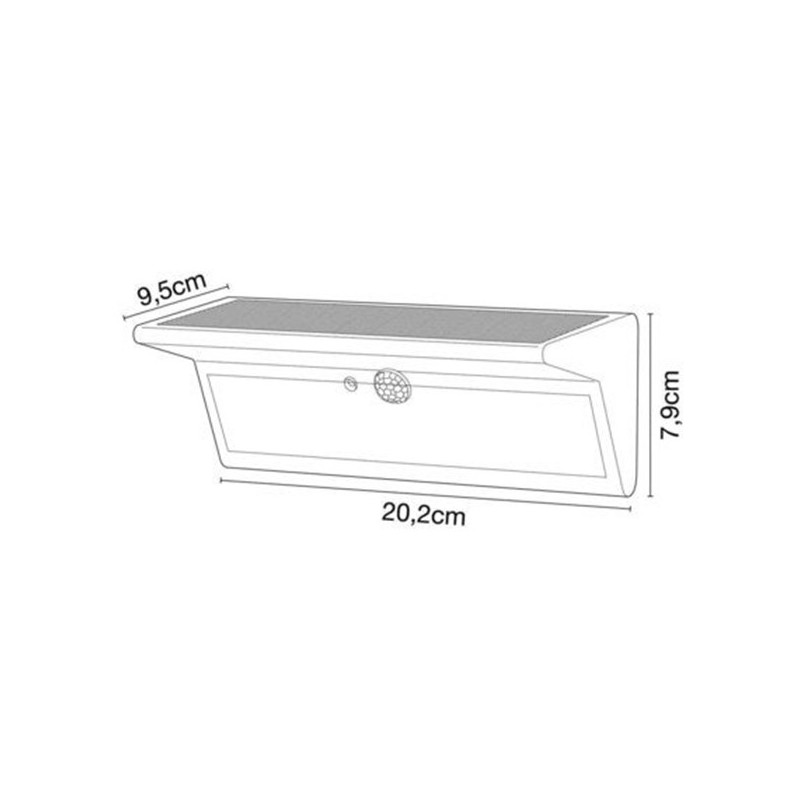 Applique à détection solaire et rechargeable NADIO