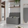 Malle résine SPACEO, 308 litres, gris, l.120 x P.54 x H.57 cm