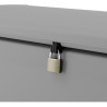 Malle résine SPACEO, 308 litres, gris, l.120 x P.54 x H.57 cm