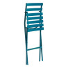 Chaise haute pliante Greensboro 2 places Bleu canard