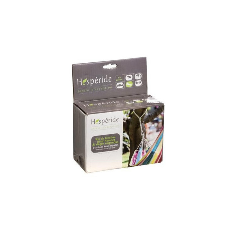 Kit de fixation Hamac + cordes/mousquetons - HESPERIDE