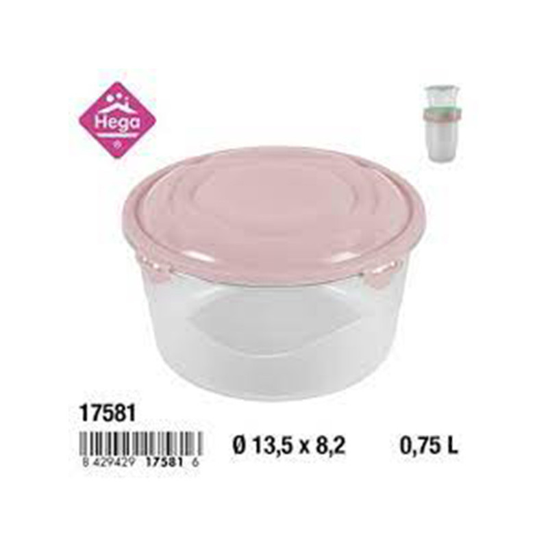 Boite Alimentaire Moscu 4 Clips XXL Rond 0 75L HEGA boite-alimentaire-moscu-4-clips-xxl-rond-0-75l-hega